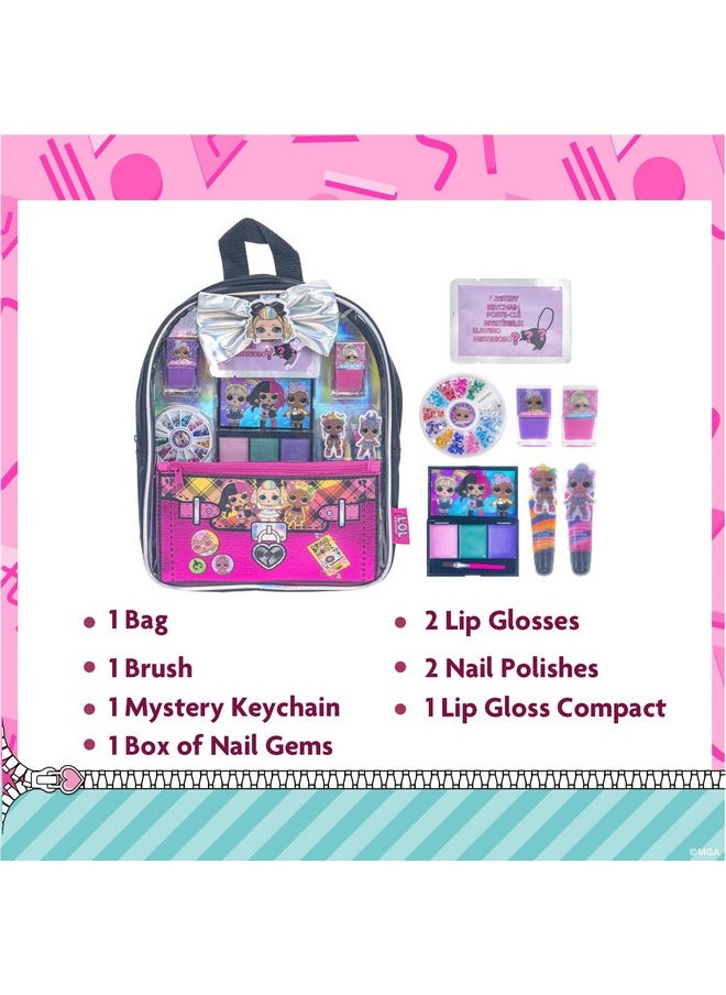 L.O.L. Surprise Backpack Beauty Set For Kids - 11-Piece Makeup Kit Perfect For Parties, Sleepovers, And Makeovers, Ages 3 And Up