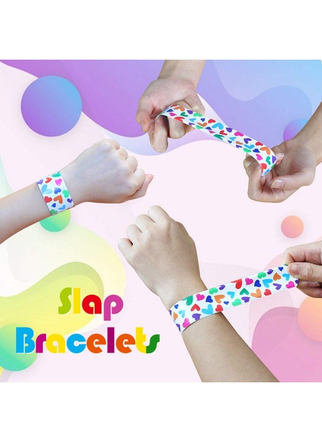 Animal/Heart Print Slap Bracelets Party Wrist Strap For Adult Teens Kids - 9