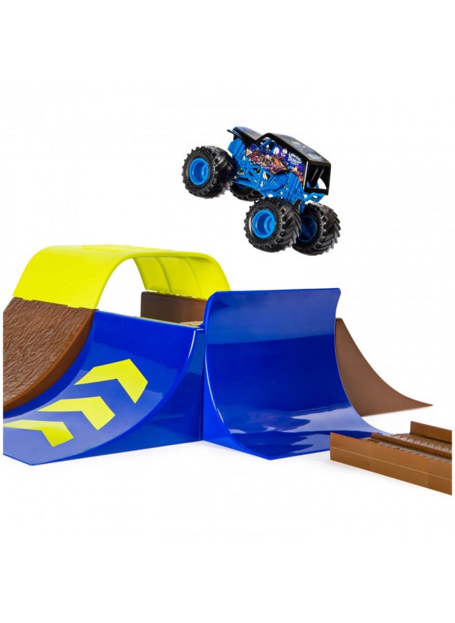 Monster Jam, Official Champ Ramp Freestyle Playset Featuring Exclusive 1:64 Scale Die-Cast Son-uva Digger Monster Truck, Kids Toys for Boys