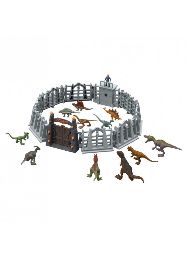 Jurassic World Dominion 2023 Holiday Advent Calendar, 24-Day Countdown, Daily Surprise of Mini Dinos, Humans & Gate Pieces