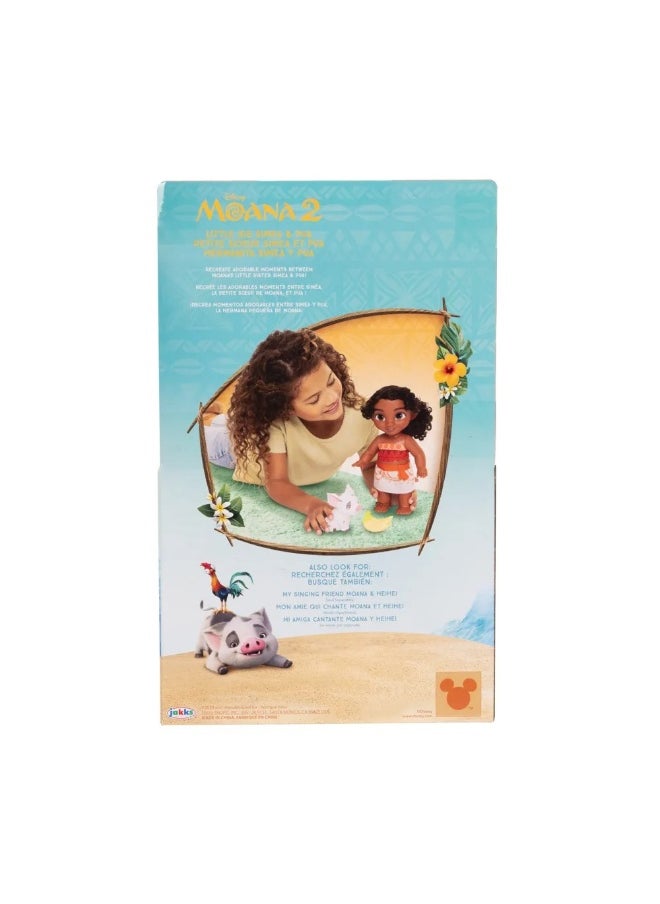 Disney Moana 2: Little Sis Simea Doll & Pua Figure