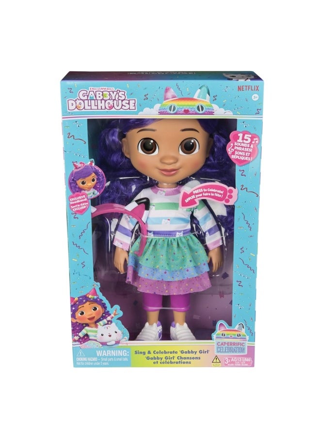 Gabby's Dollhouse Sing & Celebrate Gabby Girl Doll (33 cm)