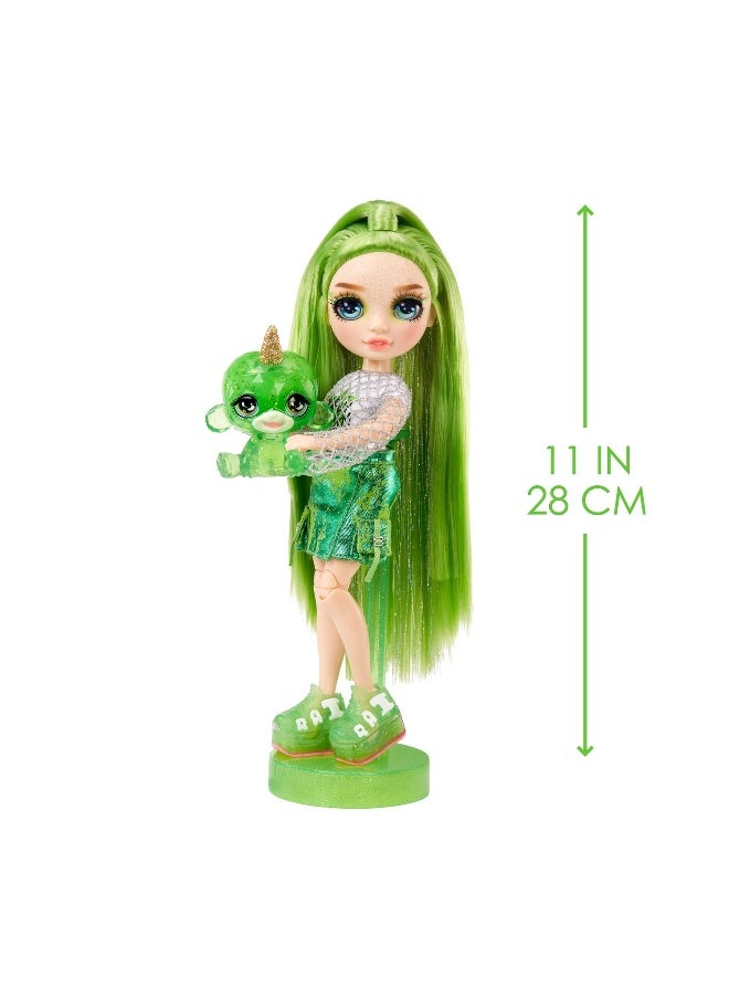 Rainbow High Jade Hunter Slime Kit & Pet Fashion Doll (28 cm)