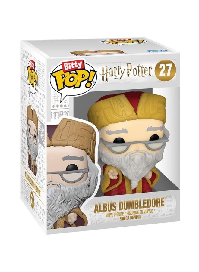 Funko Pop! Harry Potter Bitty Pop! Display Hogwarts Castle Display Shelf ( 10.0 cm )  with 2 Vinyl Figures (2.3 cm) Set