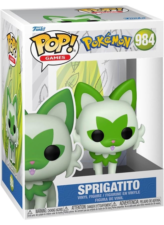 Funko Pop! Games Pokemon Sprigatito Collectible Vinyl Figure ( 8.3 cm )