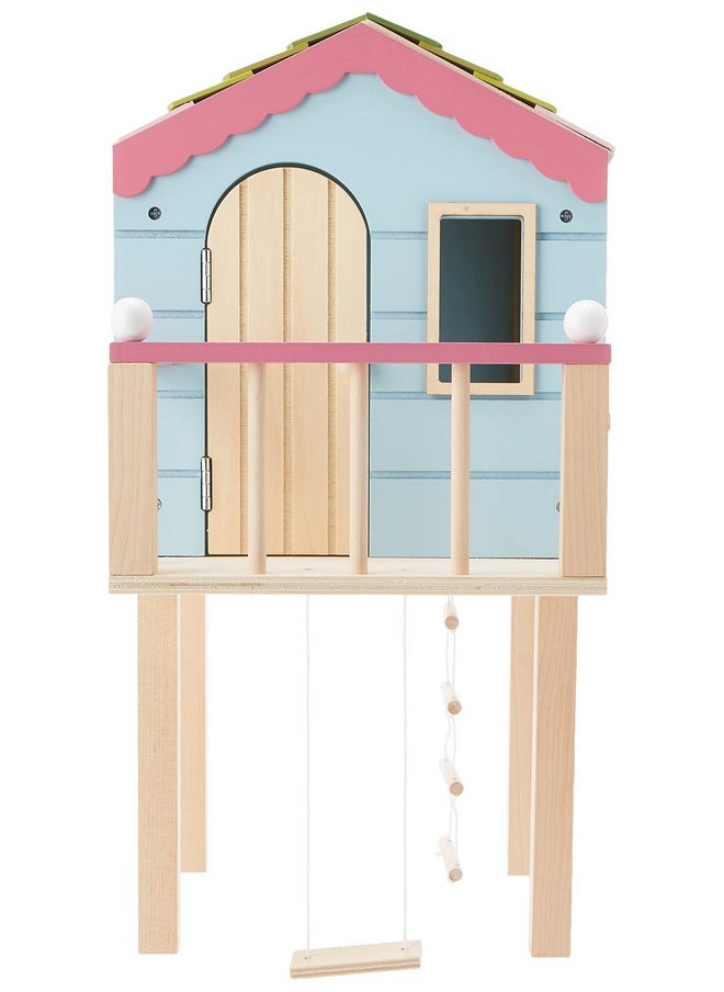 Dollhouse By Lottie | Wooden Tree House For Lottie Dolls | Wooden Doll House Playset | Made With Real Wood