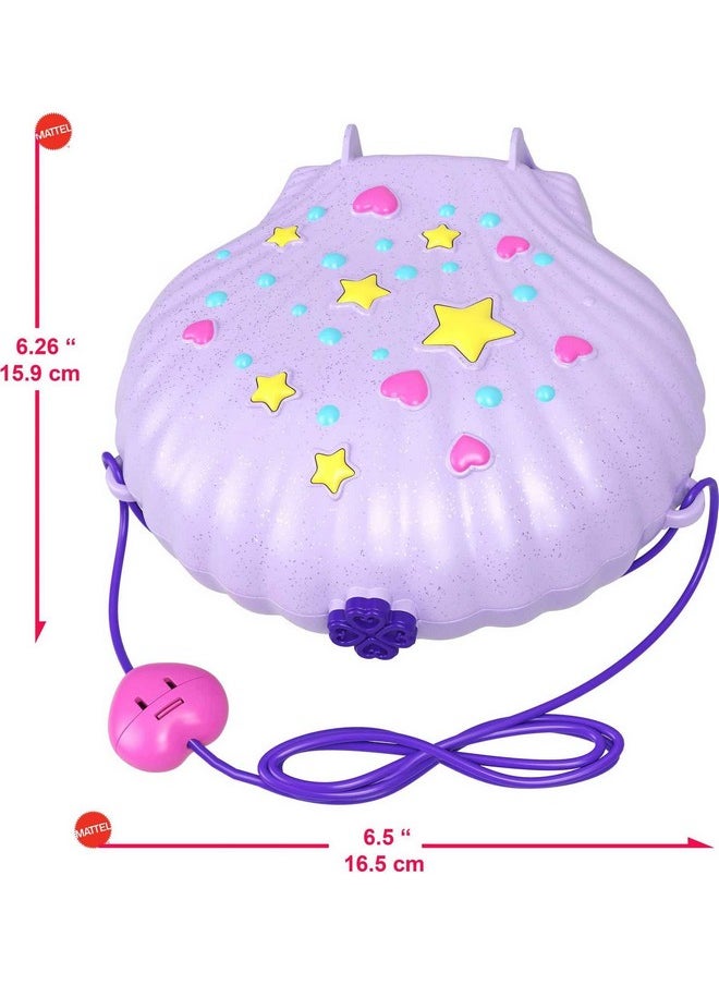 Travel Toy With Micro Dolls & Accessories, Mermaid 2-In-1 Seashell Purse Playset (Amazon Exclusive)