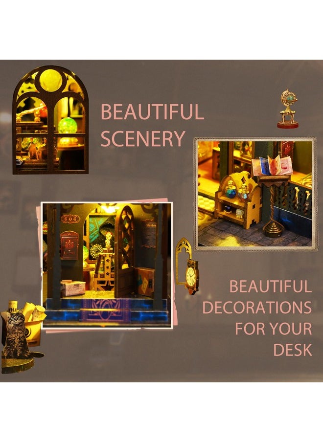 Dollhouse Miniature Diy House Kit Creative Room With Furniture For Romantic Artwork Gift (Holo Magic City)