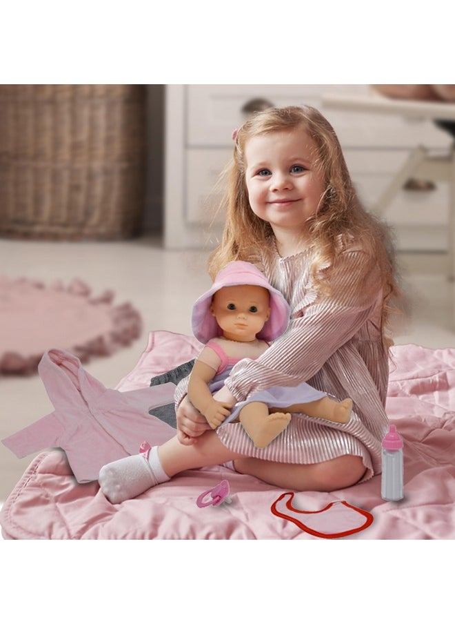 Baby Doll Clothes New Born Baby Doll Outfits For 14 15 And 16 Inch Dolls Includes Doll Accessories Bottle, Pacifier, Blanket And Sets Of Clothing