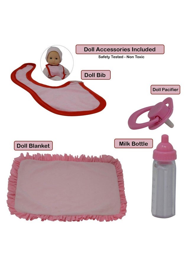 Baby Doll Clothes New Born Baby Doll Outfits For 14 15 And 16 Inch Dolls Includes Doll Accessories Bottle, Pacifier, Blanket And Sets Of Clothing