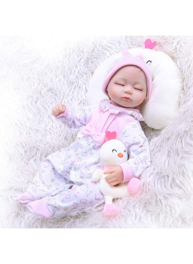 Reborn Baby Dolls Clothes 18 Inch Girl Outfit Accessories Sets 2 Pcs Fit For 16-18