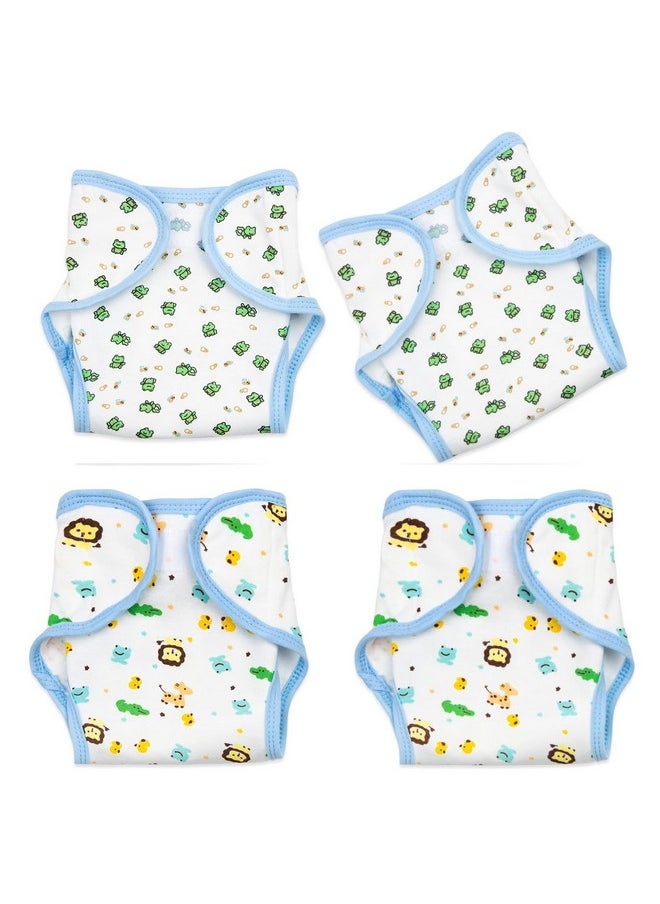 4-Piece Pack Reborn Baby Doll Diapers Underwear Accessories For 17-22 Inch Reborn Doll Newborn Reusable Washable Doll Diapers