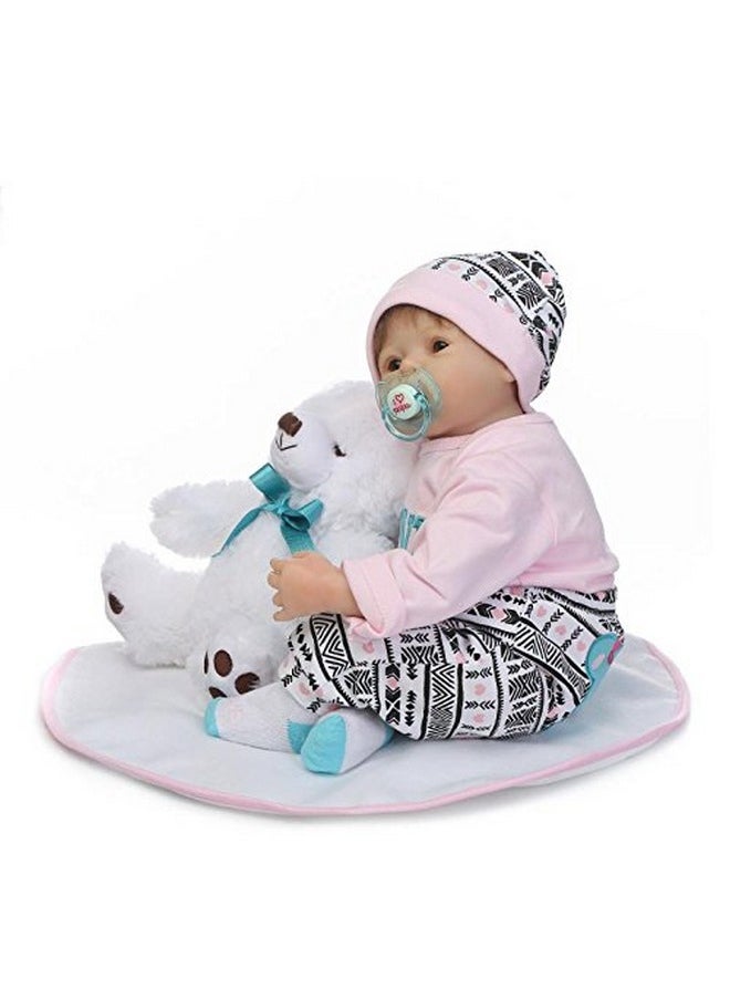 Reborn Dolls Baby Clothes Pink Outfits For 20