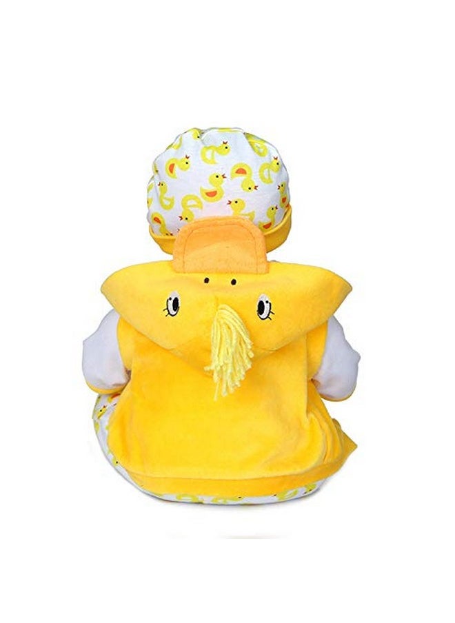 Reborn Baby Dolls Clothes 22 Inch Outfit Accessories Yellow Duck 5Pcs Set For 20-22 Inch Reborn Doll Newborn Girl&Boy