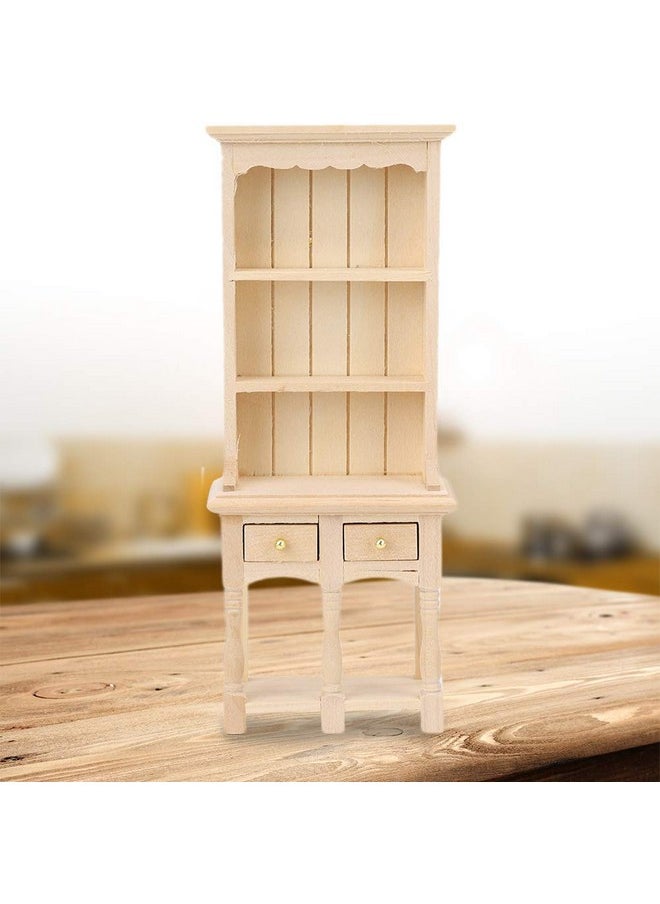 Dollhouse Furniture, Dollhouse Bookcase, 3Layer Bookcase With Drawers For Home