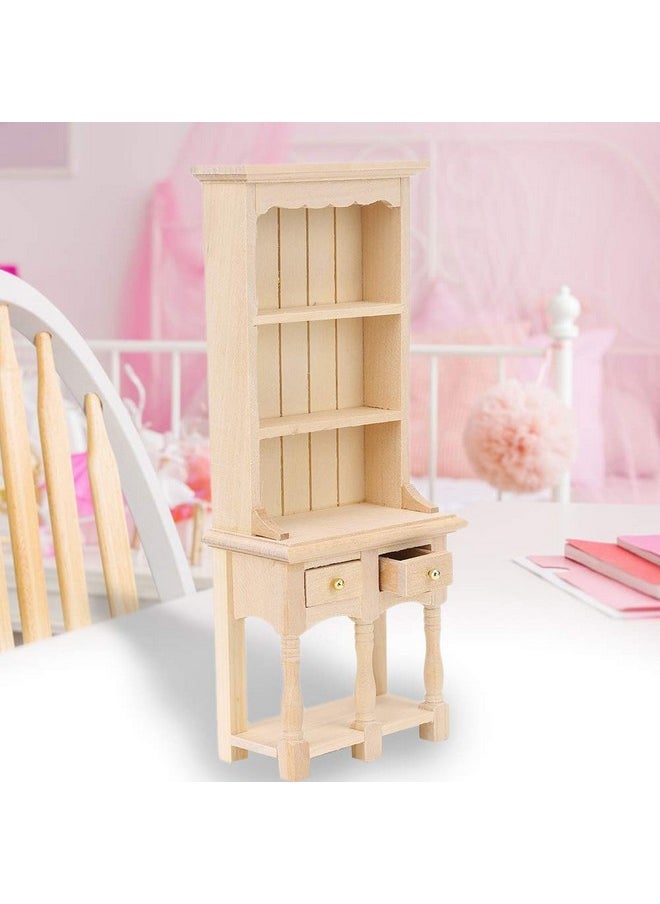 Dollhouse Furniture, Dollhouse Bookcase, 3Layer Bookcase With Drawers For Home