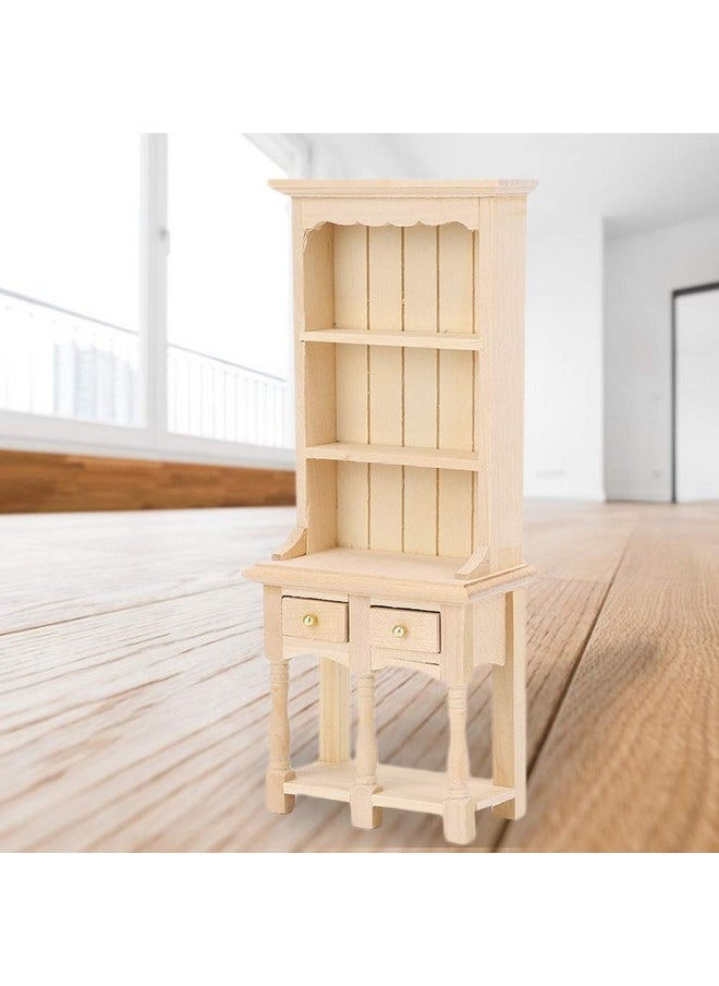 Dollhouse Furniture, Dollhouse Bookcase, 3Layer Bookcase With Drawers For Home