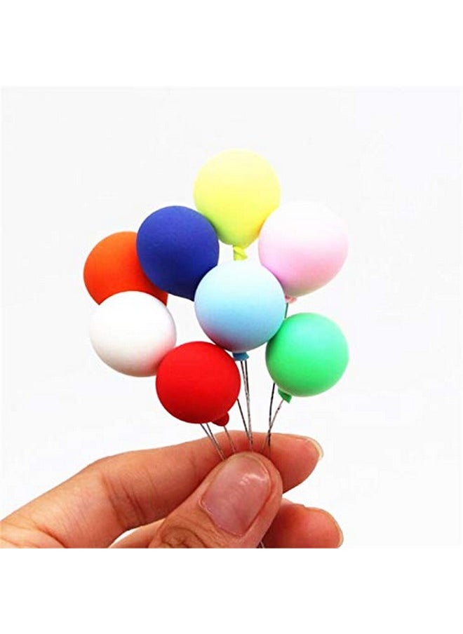 8 Pack 1:12 Dollhouse Miniature Furniture Accessories Colorful Simulated Balloons Handcraft Ornaments Doll House Furniture Miniature Garden Diy Landscape Accessory