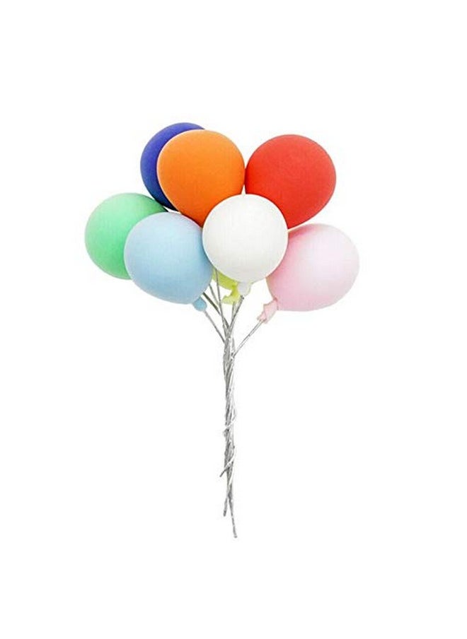 8 Pack 1:12 Dollhouse Miniature Furniture Accessories Colorful Simulated Balloons Handcraft Ornaments Doll House Furniture Miniature Garden Diy Landscape Accessory