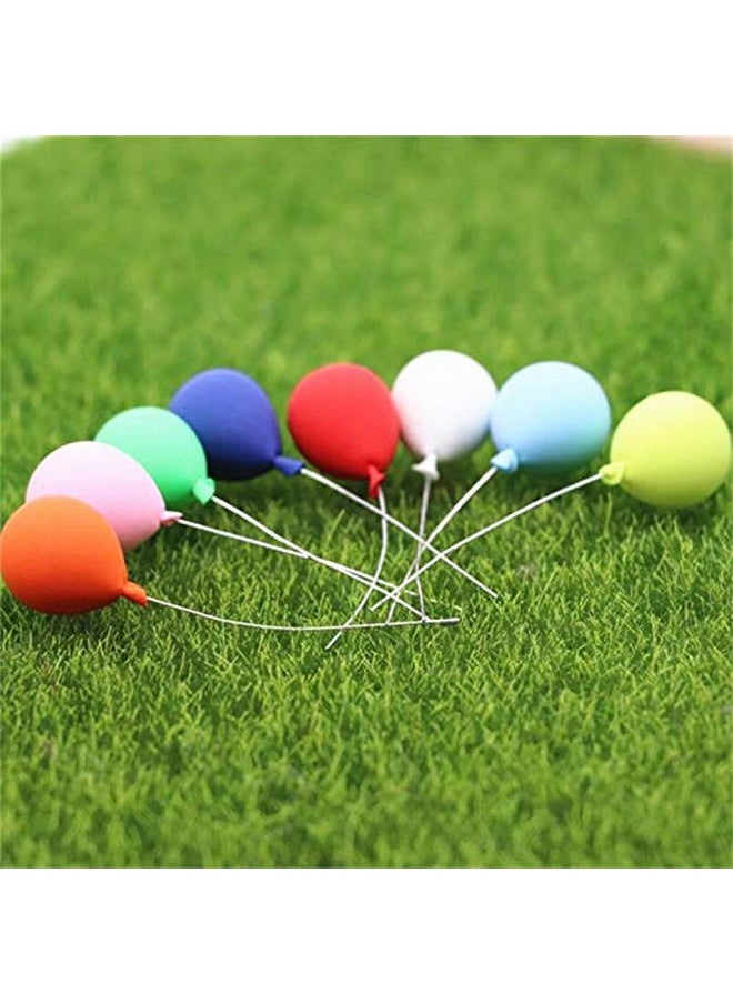 8 Pack 1:12 Dollhouse Miniature Furniture Accessories Colorful Simulated Balloons Handcraft Ornaments Doll House Furniture Miniature Garden Diy Landscape Accessory