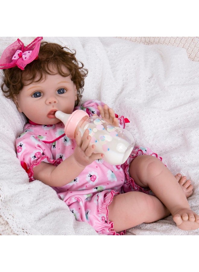 Lifelike Reborn Baby Dolls - Realistic Newborn Girl Doll, Pink Set For Kids 3+