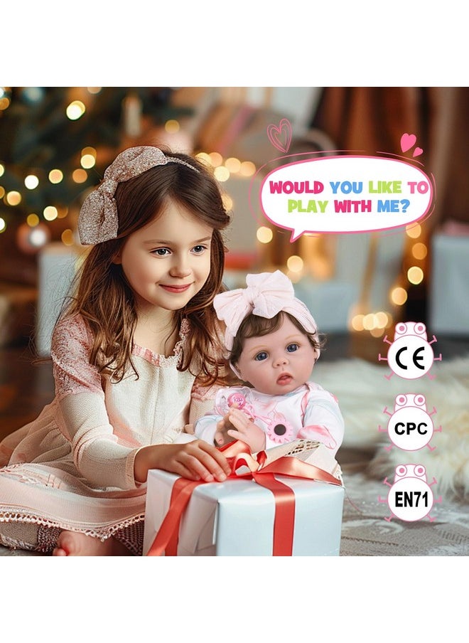 Lifelike Reborn Baby Dolls - Realistic Newborn Girl Doll, Pink Set For Kids 3+