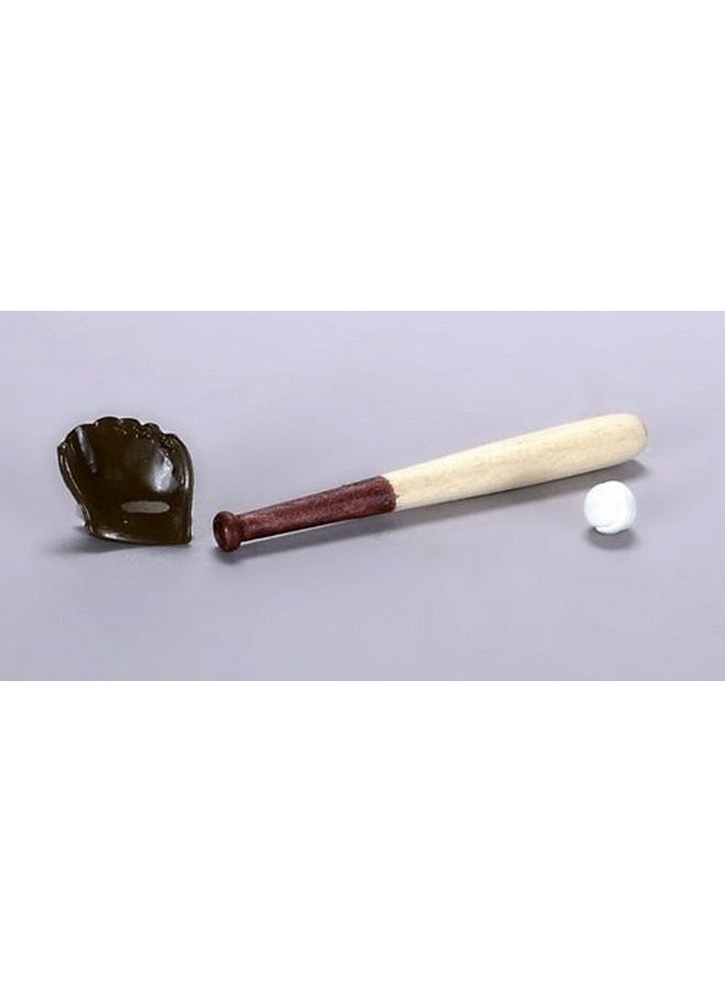 Dollhouse Miniature Baseball Set