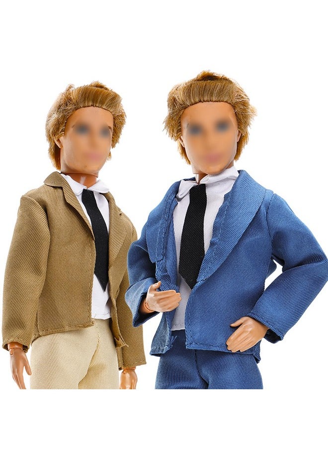Lot 12 Items Doll Clothes For Boy Doll Include Random 4 Pcs Casual Wear + 5 Pcs Dolls Pants +3 Pairs Of Shoes