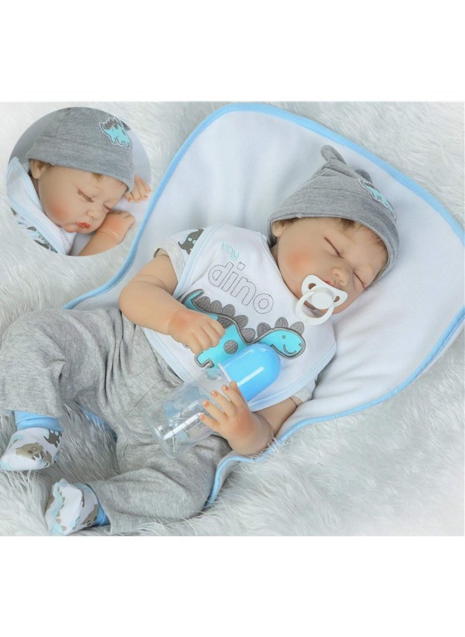 Reborn Baby Dolls Clothes Boy 20-22 Inch Reborn Doll Clothing Outfits Accessories 5 Pcs Sets