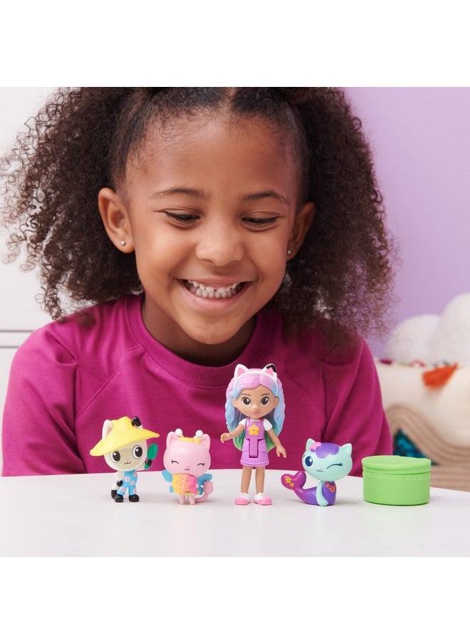 , Gabby And Friends Figure Set With Rainbow Gabby Doll, 3 Toy Figures And Surprise Accessory Kids Toys For Ages 3 And Up