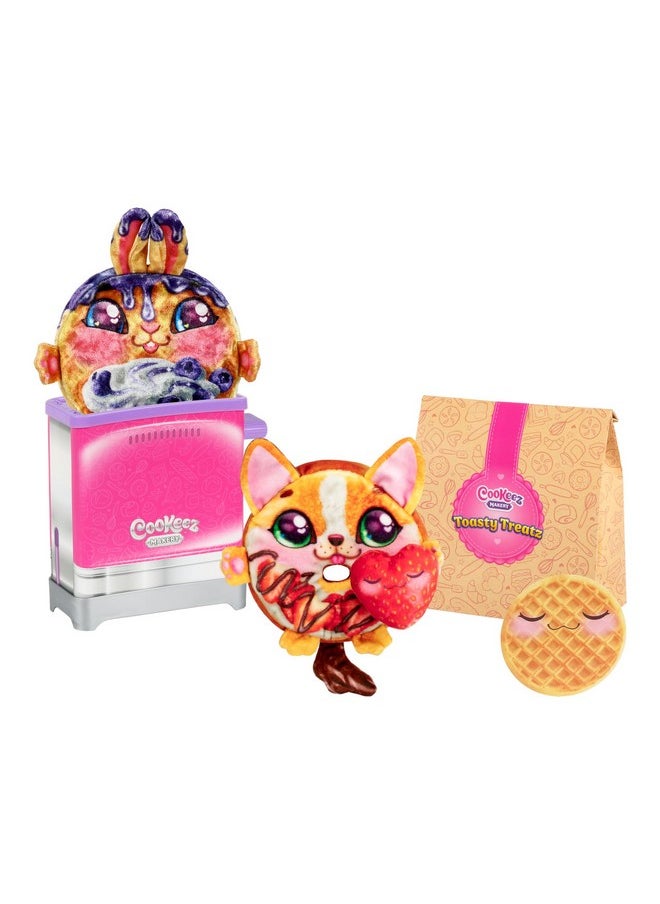 Toasty Treatz Toaster With Scented Plush - 2 Pack; Make A Soft And Squishy Surprise Plush Friend. Pop-In-Bread And See A Surprise Plush Pop Up!