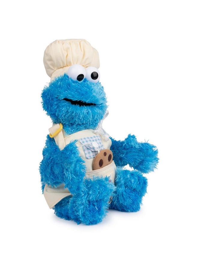 Sesame Street Official Cookie Monster Teach Me Plush, Premium Plush Toy For Ages 1 & Up, Blue, 15”
