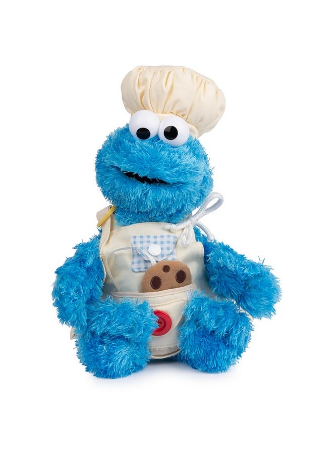 Sesame Street Official Cookie Monster Teach Me Plush, Premium Plush Toy For Ages 1 & Up, Blue, 15”