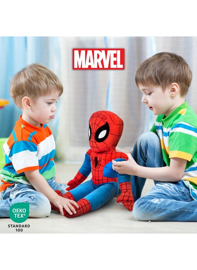 Marvel Super Hero Adventures Toddler Spiderman Plush Stuffed Pillow Buddy - Super Soft Polyester Microfiber, 20 Inch (Official Marvel Product)