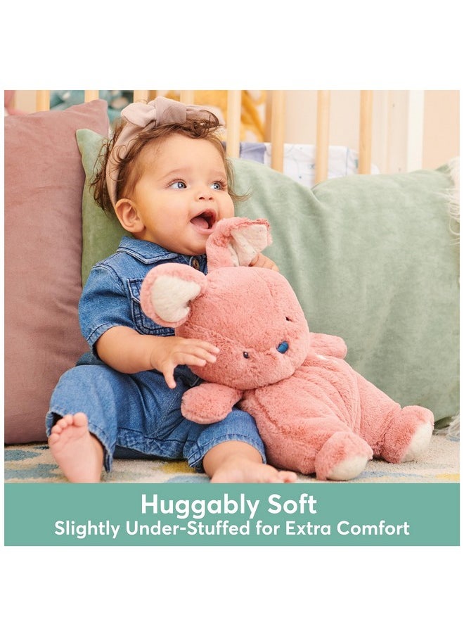 Baby Oh So Snuggly Bunny Stuffed Animal, Bunny Toddler Toy, Dusty Rose Pink, 12.5