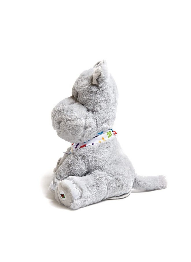 - Alphabet Hudson | Animated Singing Hippo Stuffed Animal Plush Toy Wiggles Ears To Abc Song And Ten Little Elephants, 11 Inches