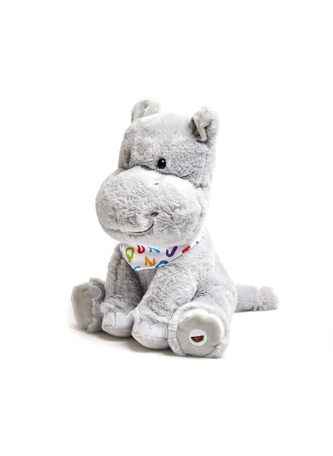 - Alphabet Hudson | Animated Singing Hippo Stuffed Animal Plush Toy Wiggles Ears To Abc Song And Ten Little Elephants, 11 Inches
