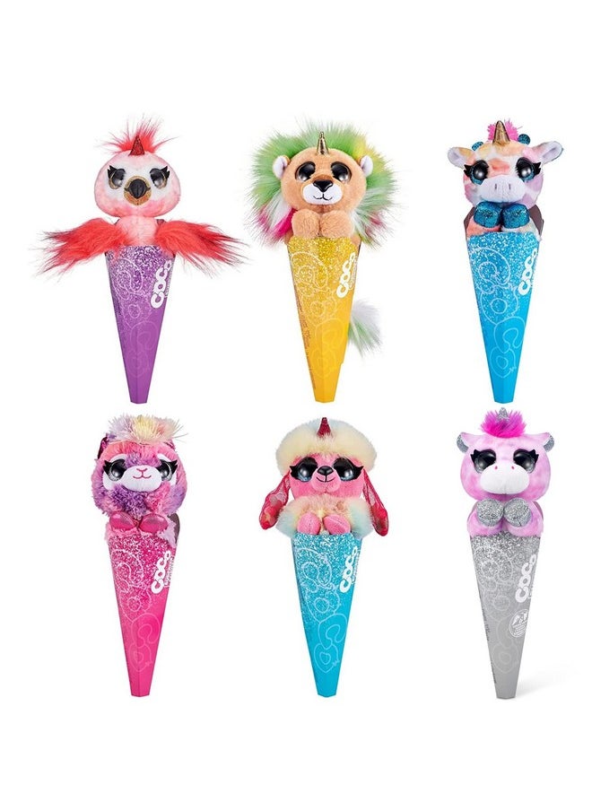 Coco Surprise Fantasy (3 Pack) By Zuru Plush Toys With Baby Collectible Surprise In Cone, Plush For Girls And Kids (Style May Vary)