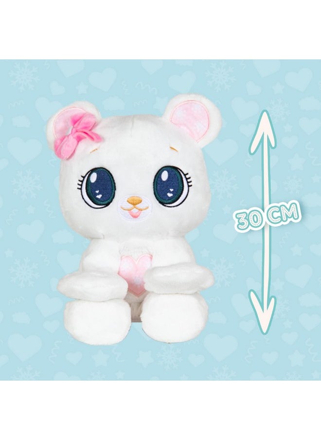 Peek-A-Boo Bear Plush - Stuffed Animal, White Bear Plush Doll - Great Gift For Kids Ages 1-3