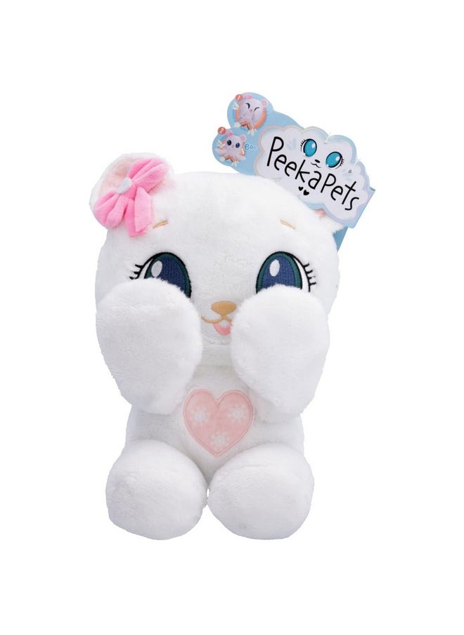 Peek-A-Boo Bear Plush - Stuffed Animal, White Bear Plush Doll - Great Gift For Kids Ages 1-3