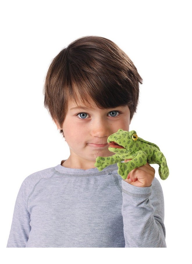Mini Frog Finger Puppet Plush, Green, 1 Ea