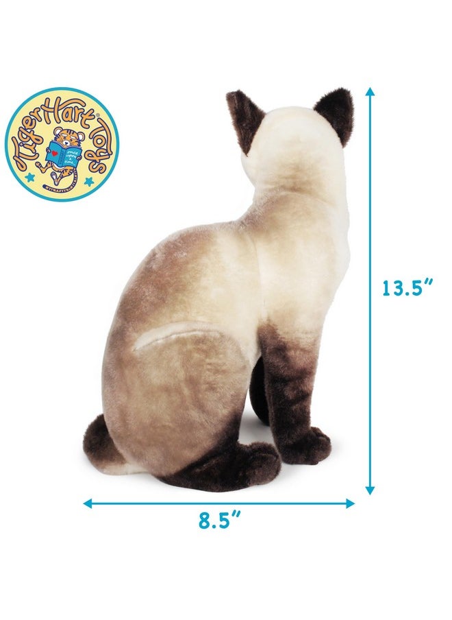 Stefan The Siamese Cat - 14 Inch Stuffed Animal Plush - By Tigerhart Toys