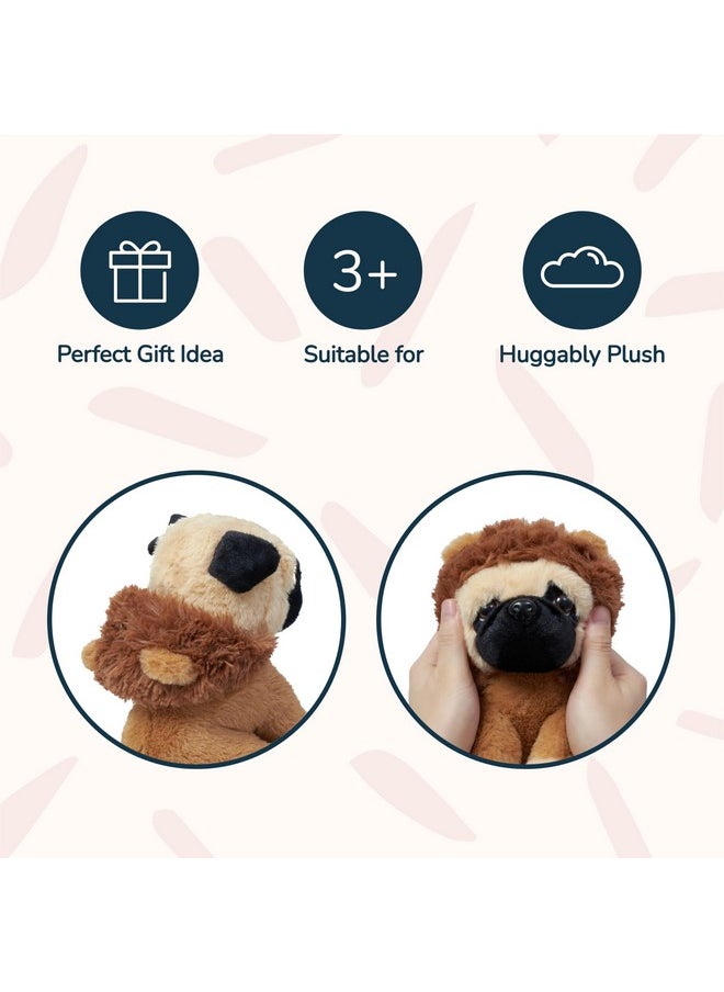 Pug Stuffed Animal - Baby Lion Animal Soft Plushies - Realistic, And Irresistibly Cute Plush Toy For Kids - Pug Plushy For Snuggles And Playtime - Toy Pug