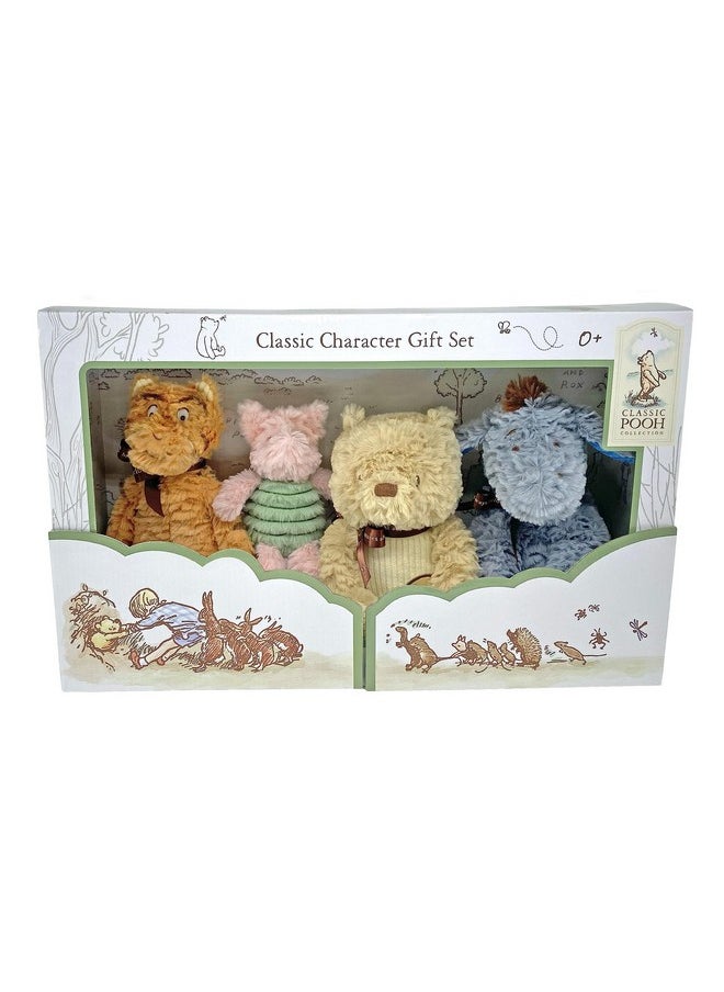 Disney Baby Classic Winnie The Pooh And Friends 4 Piece Plush Collector Set Stuffed Animals