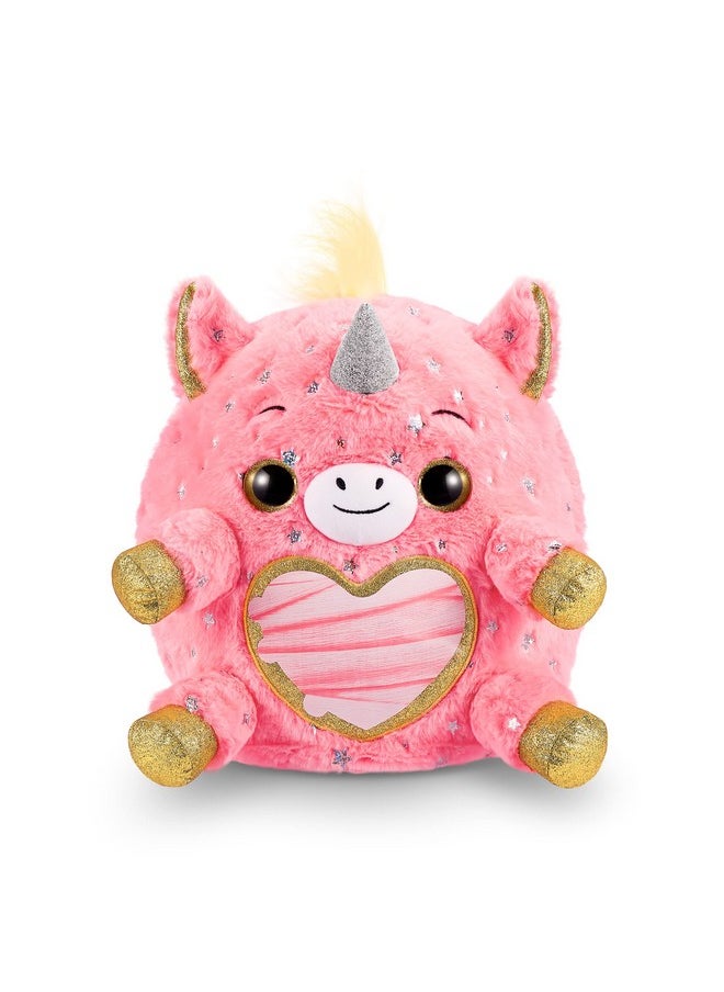Unicorn Rescue Surprise (Pink) By Zuru, Easter Basket Stuffers, Collectible Plush Stuffed Animal, Egg Toys, Sticker Pack, Magical Slime, Headband, Ages 3+ (Dj The Unicorn Plush)
