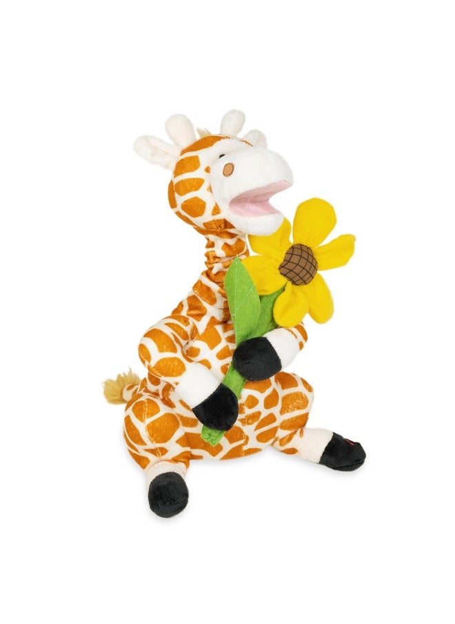 - Gerry | Giraffe Animated Stuffed Animal Plush, Neck Grows And Mouth Moves Sings Your Love Lifts Me Higher 12 Inches