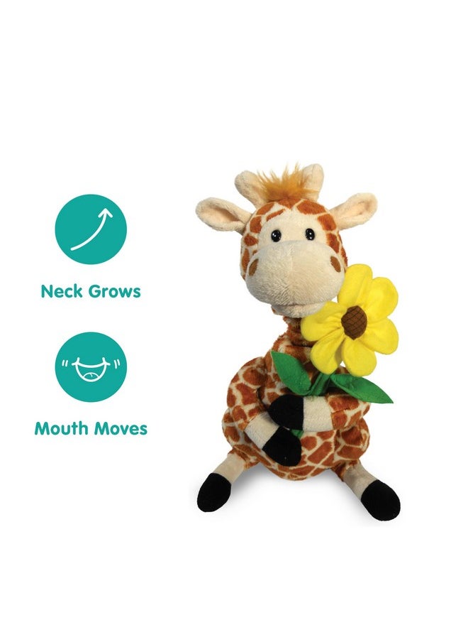 - Gerry | Giraffe Animated Stuffed Animal Plush, Neck Grows And Mouth Moves Sings Your Love Lifts Me Higher 12 Inches