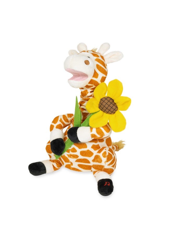 - Gerry | Giraffe Animated Stuffed Animal Plush, Neck Grows And Mouth Moves Sings Your Love Lifts Me Higher 12 Inches