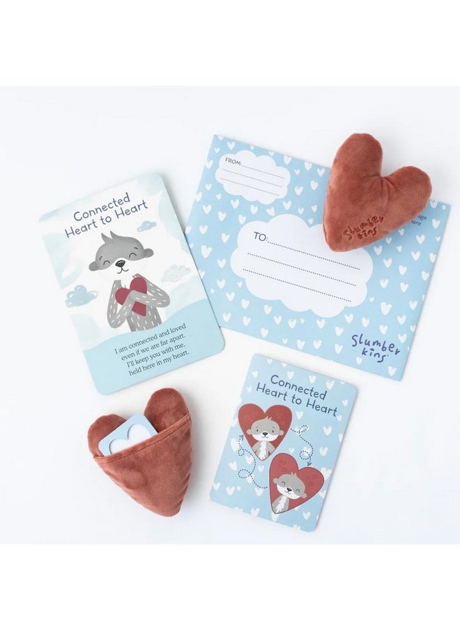 Connected Heart To Heart Plush & Board Book Set - Supports Family Bonding Therapy - Social Emotional Learning Gifts For Babies & Toddlers, Ages 0+