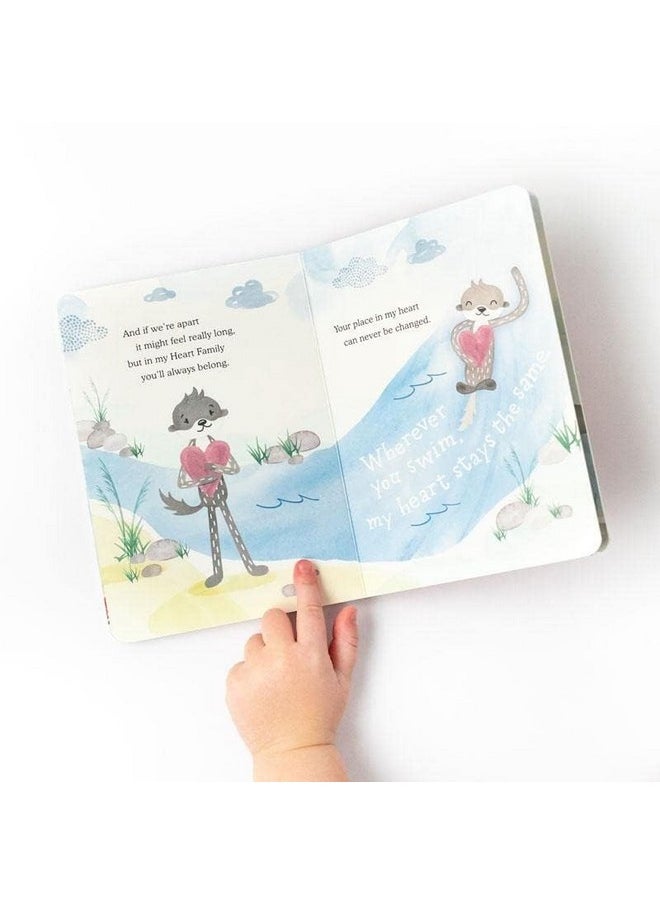Connected Heart To Heart Plush & Board Book Set - Supports Family Bonding Therapy - Social Emotional Learning Gifts For Babies & Toddlers, Ages 0+